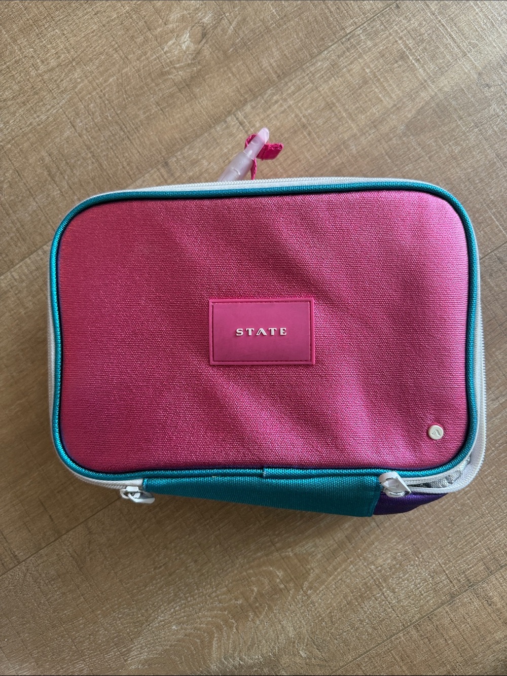 STATE Pink and Teal lunch box